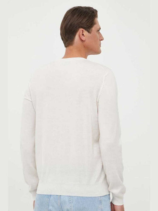 Hugo Boss Men's Long Sleeve Sweater Ivory Coast