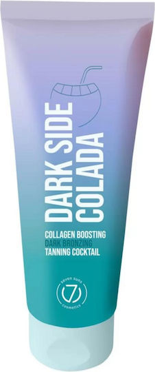 7Suns Cosmetics Dark Side Colada + Hand Cream Self Tanning Κρέμα Σώματος Dark 2τμχ