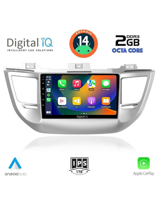 Digital IQ Car Audio System for Hyundai Tucson 2015-2019 (Bluetooth/USB/AUX/WiFi/GPS) with Touch Screen 9"