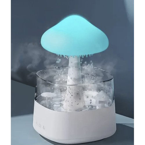 Mushroom-shaped Humidifier Zola Aroma Diffuser Rain Effect 6 Led Diodes 8 Color Changing Modes