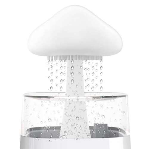 Mushroom-shaped Humidifier Zola Aroma Diffuser Rain Effect 6 Led Diodes 8 Color Changing Modes