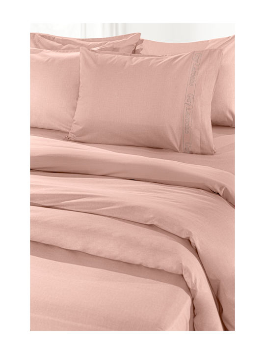 Guy Laroche Sheet King Size 270x280cm. Color Color Plus Coral