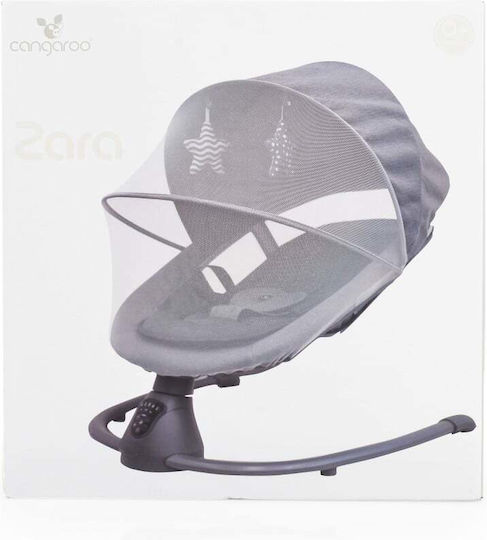 Cangaroo Ηλεκτρικό Relax Μωρού Κούνια Zara Light Grey