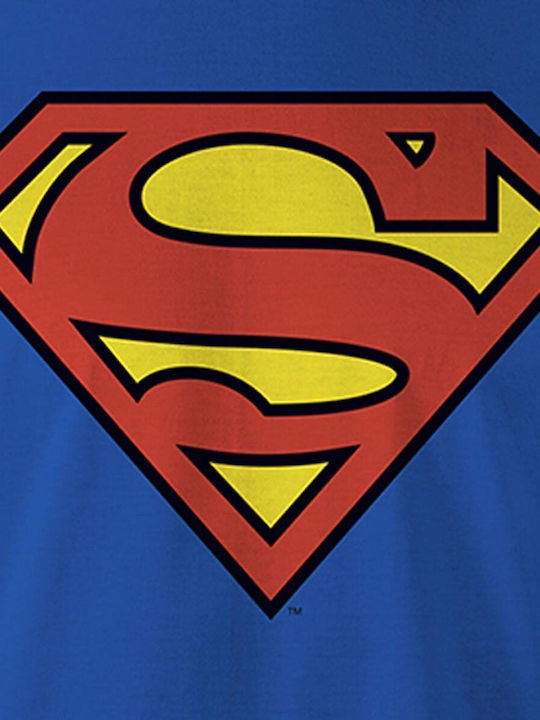 Cotton Division T-shirt Superman Blau Baumwolle