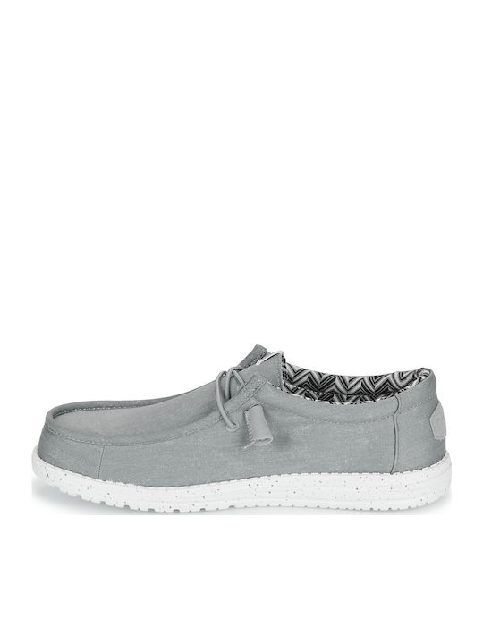 Wally Stretch Canvas Мъжки мокасини в Сив цвят