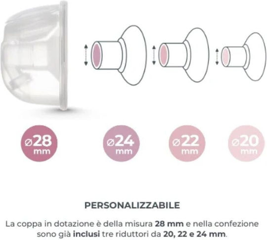 Nuvita Pompa de sân simplă electrică Materno Smart Alb