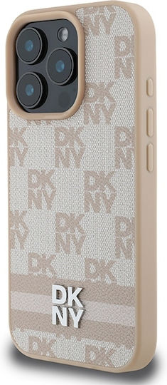 DKNY Back Cover Synthetic Leather Pink (iPhone 16 Pro Max)