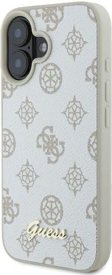 Guess Back Cover Synthetic Leather White (iPhone 16)