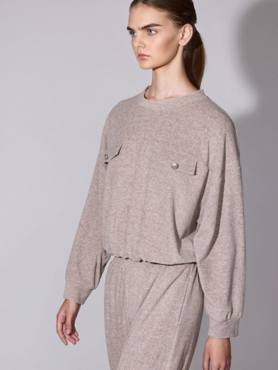 Desiree Damen Langarm Pullover grey