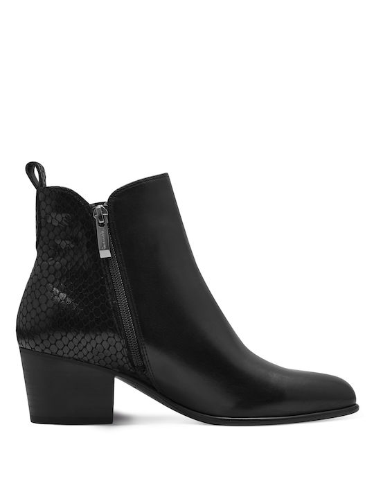 Tamaris Leder Damen Knöchelstiefel Schwarz