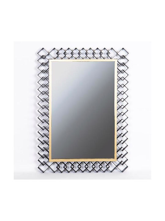 Estheti Home Wandspiegel Metallrahmen Silber Design 56x3x78,5cm 751-11010