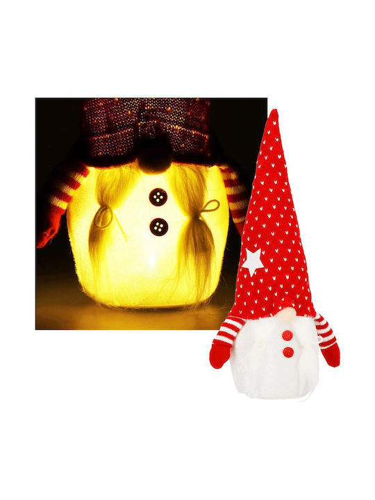 Beleuchtet Weihnachtliche Figur Elf Rot Höhe 33cm