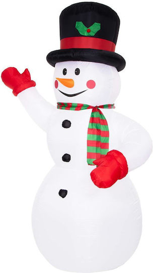 Illuminated Christmas Plastic Figure SNowman White Height 240cm 3pcs