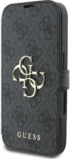 Guess Book Synthetic Leather Black (iPhone 16)