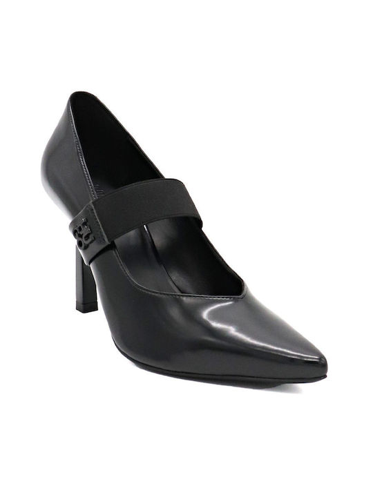 Hugo Black Heels with Strap