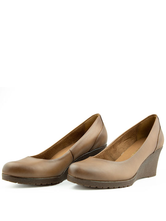 Ragazza Leder Pumps Braun