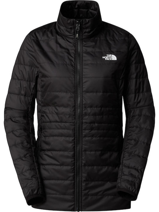 The North Face Kurz Damen Parka Jacke für Winter Schwarz