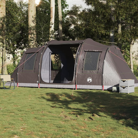 vidaXL Cort Camping Tunel Maro pentru 4 Persoane 472x245x192cm