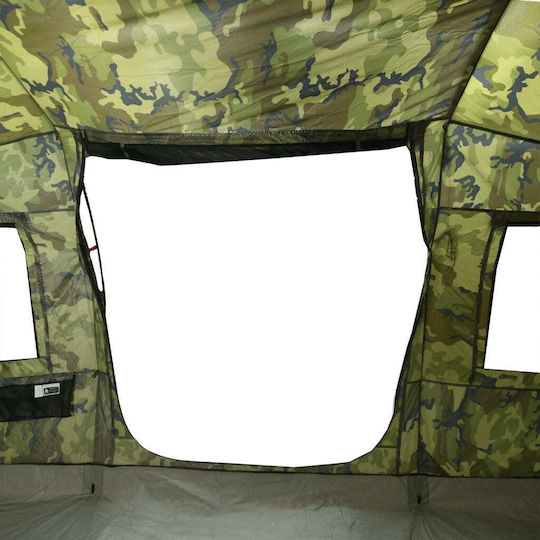 vidaXL Camping Tent Tunnel Khaki for 4 People 472x245x192cm Variation