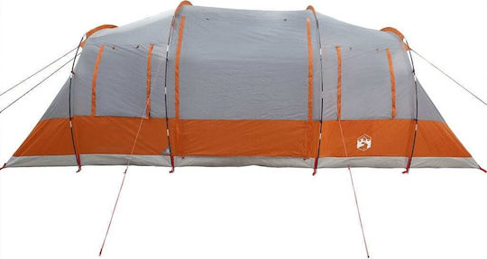 vidaXL Camping Tunnel Tent for 4 People Orange 472x245x192cm