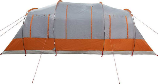 vidaXL Camping Tunnel Tent for 4 People Orange 472x245x192cm