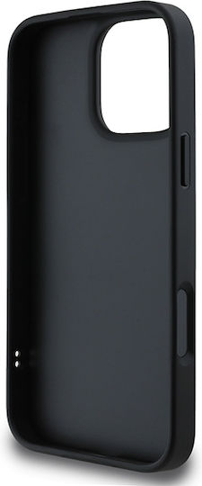 DKNY Quilted Stack Logo Back Cover Δερματίνης Μαύρο (iPhone 16 Pro Max)