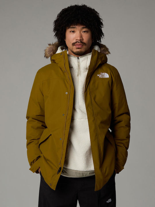 Recycled Zaneck Winter Jacket Parka Waterproof and Windproof Moss Green