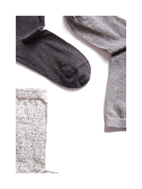 ME-WE Women's Socks Charcoal 3Pack