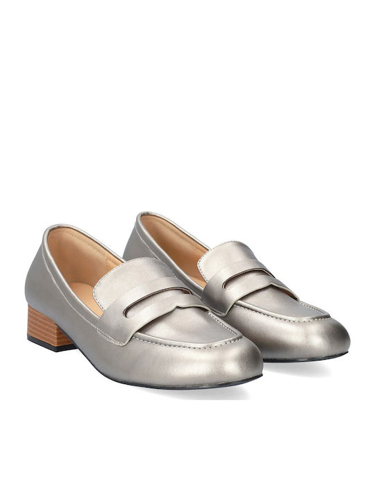 Дамски Loafers в Сребрист Цвят