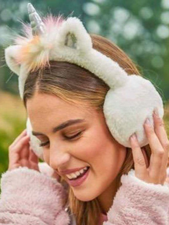 Amo La Casa Earmuff Knitted in White color