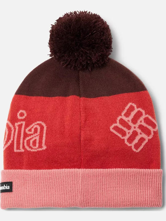 Polar Powder Beanie Unisex Fleece Σκούφος Πλεκτός σε Κόκκινο χρώμα
