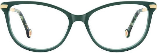 Carolina Herrera Eyeglass Frame Cat Eye Green HER 0263 1ED