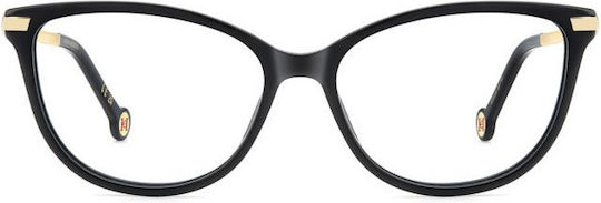 Carolina Herrera Eyeglass Frame Cat Eye Black HER 0263 807