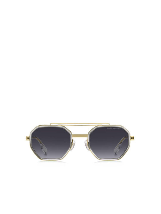 Marc Jacobs Men's Sunglasses with Gold Metal Frame and Gray Gradient Lens MARC 782/S LOJ/9O