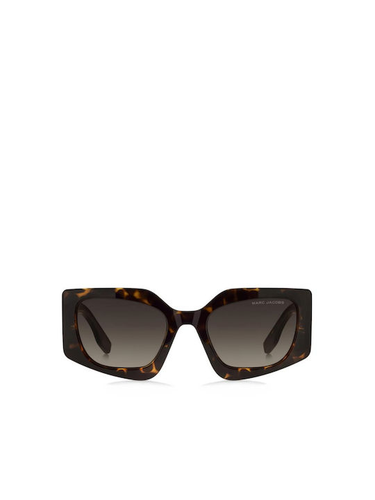 Marc Jacobs Women's Sunglasses with Brown Tartaruga Plastic Frame and Brown Gradient Lens MARC 774/S 086/HA