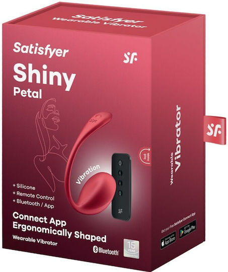 Satisfyer Shiny Petal Δονητής για Ζευγάρια με Απομακρυσμένο Έλεγχο Κόκκινος