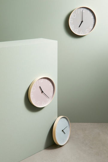 Bizzotto Lorens Wall Clock Gray 40.8x4.8cm
