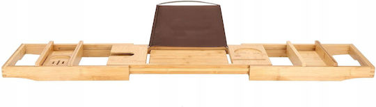 Dl Natural Bamboo Bathtub Tray Sersimo 1024 Extendable 75-110x23cm