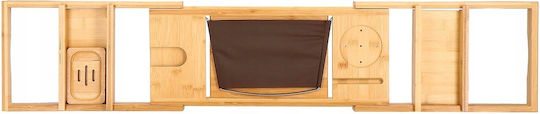 Dl Natural Bamboo Bathtub Tray Sersimo 1024 Extendable 75-110x23cm