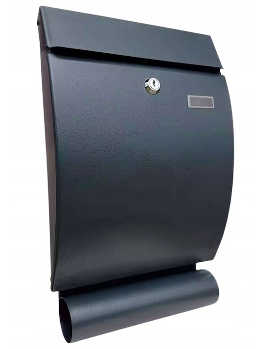 Cutie Poștală pentru Exterior Inox în Culoarea Gri 41x8x25cm