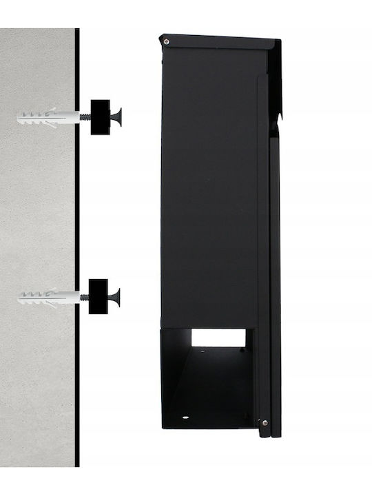 Cutie Poștală pentru Exterior Inox în Culoarea Gri 37x11x37cm