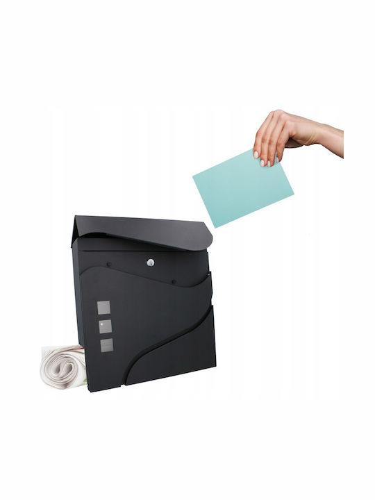 Cutie Poștală pentru Exterior Inox în Culoarea Gri 37x11x37cm