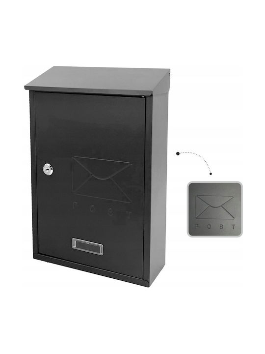 Cutie Poștală pentru Exterior Inox în Culoarea Gri 38x10x25cm