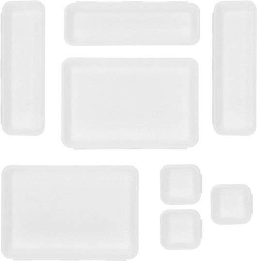 Kitchen Drawer Organizer 8 Interconnecting Pieces White Kitchen Drawer Organizer 8 Interconnecting Pieces White