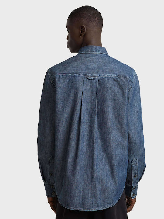 G-Star Raw Herrenhemd Langärmelig Stonewashed Denim