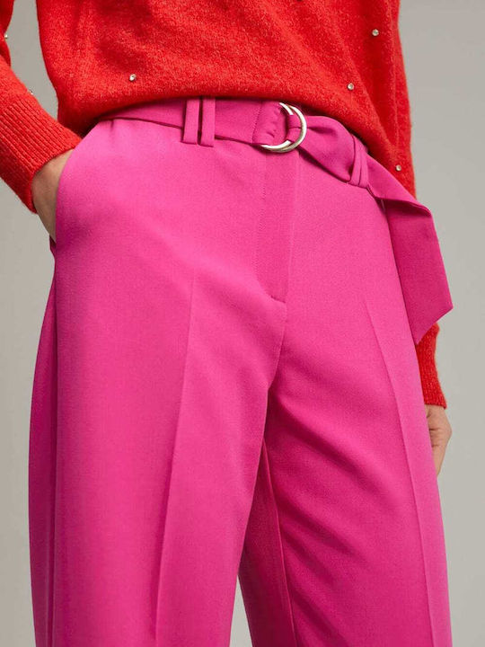 Lola Casademunt Women's Fabric Trousers Fuchsia