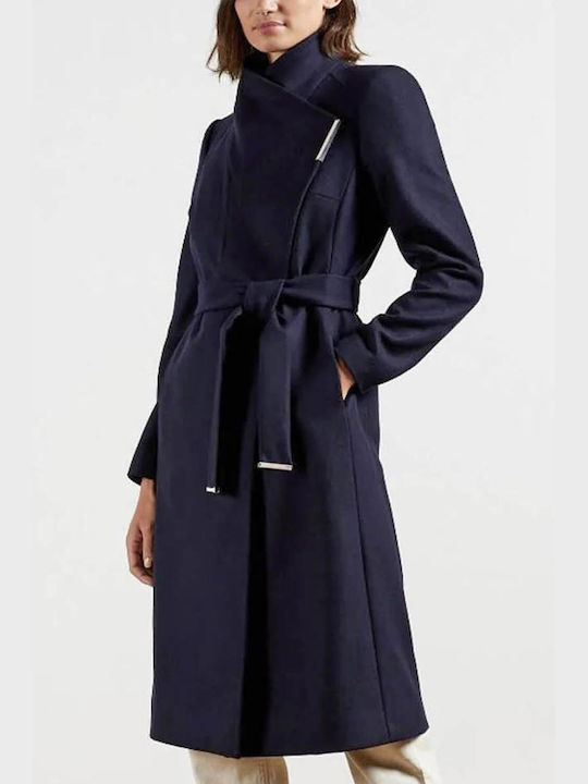 Ted Baker Women's Wool Coat Dk-navy