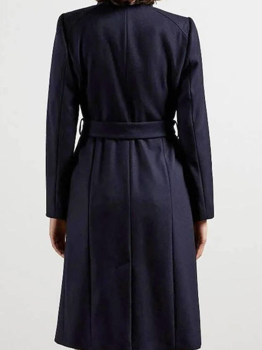 Ted Baker Women's Wool Coat Dk-navy