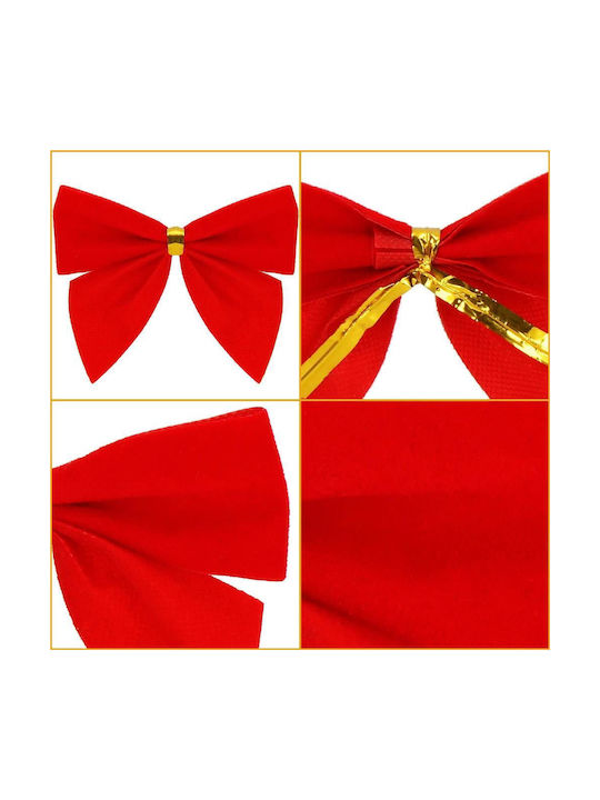 Hängender Bogen Ornament Rot Set 6Stück