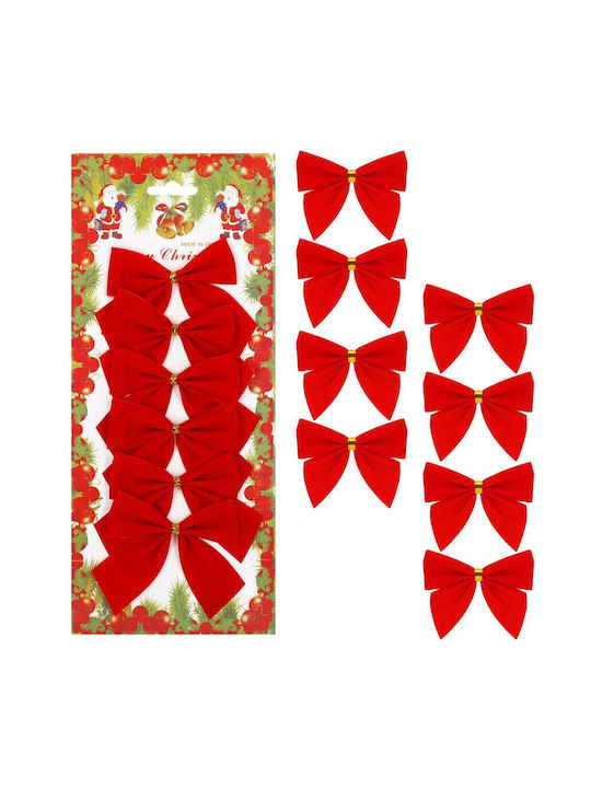 Hängender Bogen Ornament Rot Set 6Stück